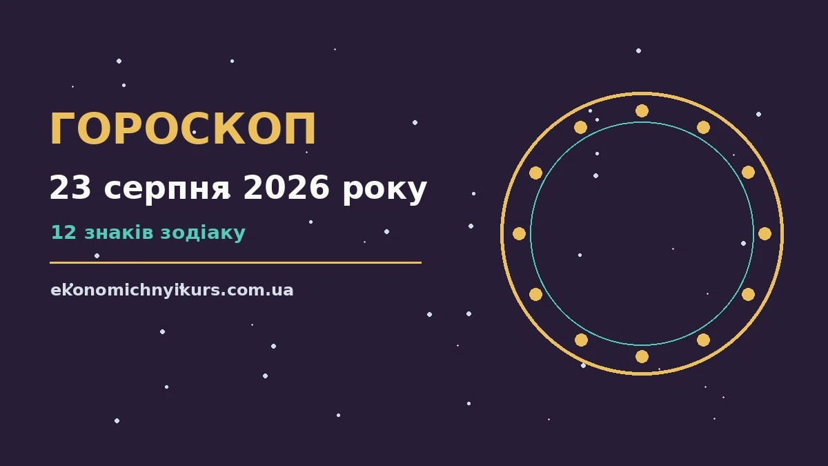 Гороскоп на 23 серпня 2026 року: можливості цього дня про настрій, справи та гроші