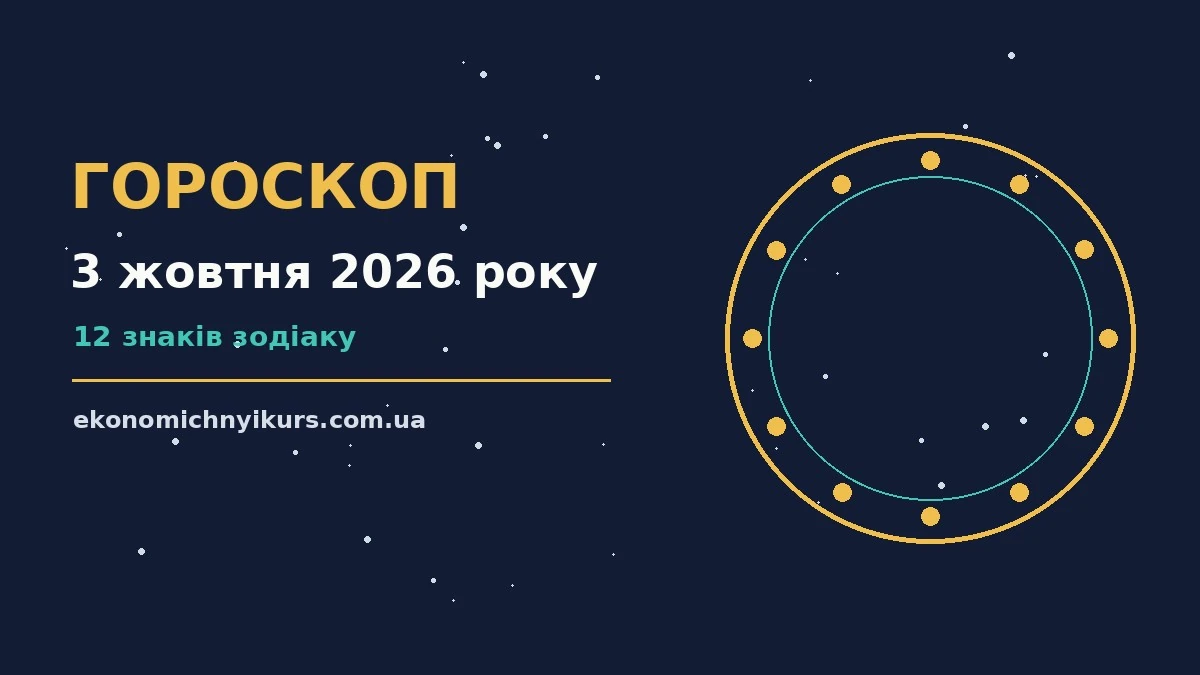 Гороскоп на 3 жовтня 2026 року: можливості цього дня про настрій, справи та гроші