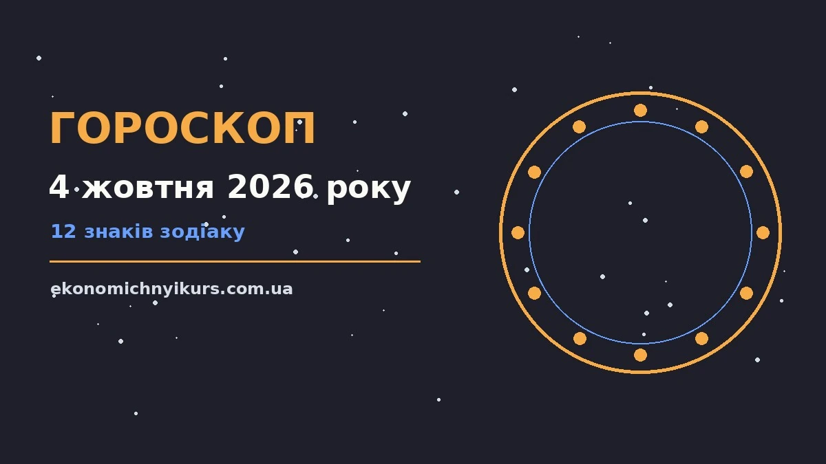 Гороскоп на 4 жовтня 2026 року: можливості цього дня про настрій, справи та гроші